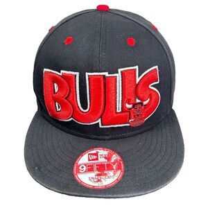 Chicago Bulls New Era 9Fifty Hardwood Classics NBA Cap‎ Hat Snapback Black